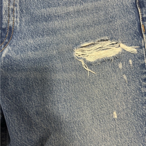 Zara Blue Distressed Jeans Size 28 100% cotton - Picture 6 of 16